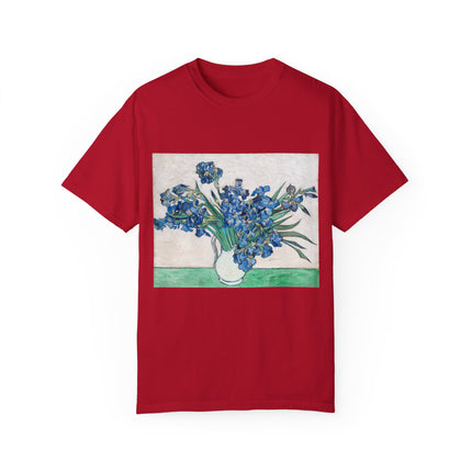 Irises by Vincent Van Gogh Unisex Garment-Dyed T-shirt