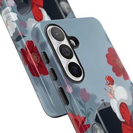 🚗🌺 The Lady Of The Grand Touring Car Phone Case – Art Deco Motoring Elegance
