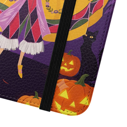 🎭🌹 The Harlequin Rose Masquerade Flip Case – Theatrical Halloween Romance
