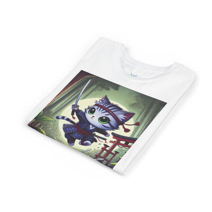 Moonlit Samurai Kitty Youth Short Sleeve Tee