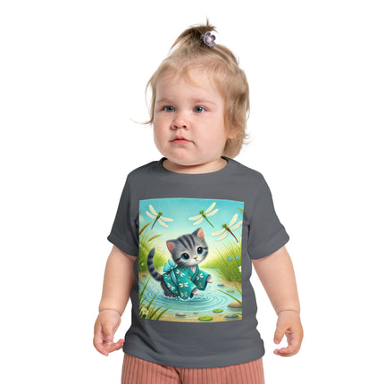 Kitten by the Still Waters Baby T-Shirt – Peaceful Moments & Gentle Wonder