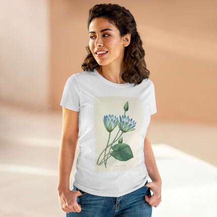 Choix des plus belles fleurs, Plate 055 by Pierre Joseph Redouté  Women's Midweight Cotton Tee