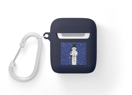 Snowman in Falling Snow AirPods Cover