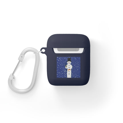 Snowman in Falling Snow AirPods Cover
