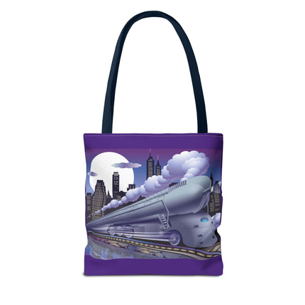 The Art Deco Bullet Train Tote Bag (AOP)