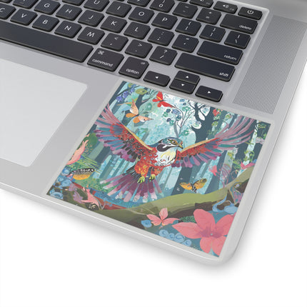 A Colorful Raptor Kiss-Cut Stickers (4 Sizes)