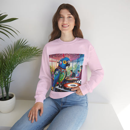 Parrot DJ Unisex Heavy Blend™ Crewneck Sweatshirt