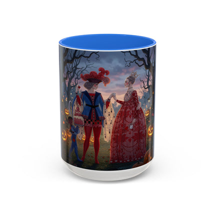 ♥️🎃 The Queen Of Hearts Halloween Masquerade Colorful Mug – Royal Halloween Fantasy