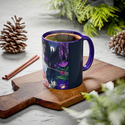 The Moonlit Garden Serenade Colorful Mugs – Art Deco Musical Elegance