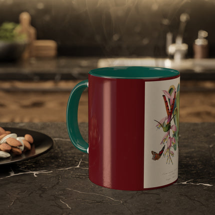 Hummingbird by Paul Gervais Colorful Mugs, 11oz