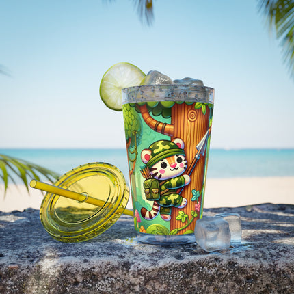Stealthy Stripes Sunsplash Tumbler with Straw, 16oz