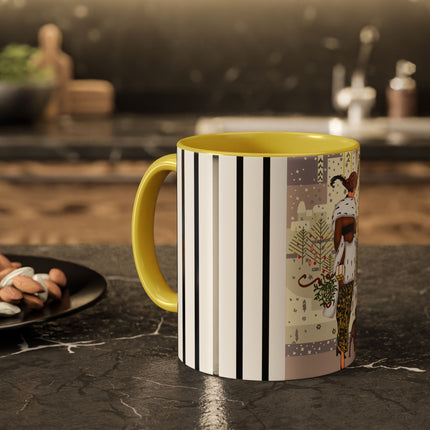 Wrapped in Elegance Colorful Mugs (11oz, 15oz)