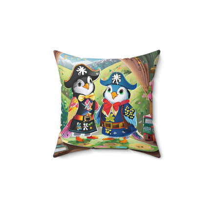 Ahoy, Matey! Spun Polyester Square Pillow