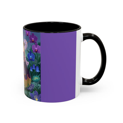The Ladies Of The Moonlit Garden Colorful Mugs – Art Deco Floral Elegance