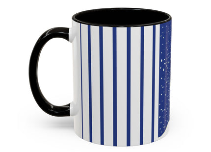 Snowman in Falling Snow Colorful Mugs (11oz, 15oz)