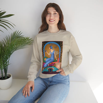 September & Sapphire (from the Gem Series) by Sofia Chiostri Heavy Blend™ Crewneck Sweatshirt