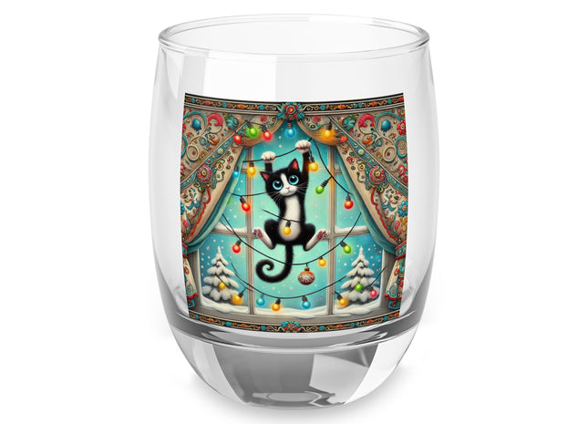 Mischief in Tinselland Whiskey Glass