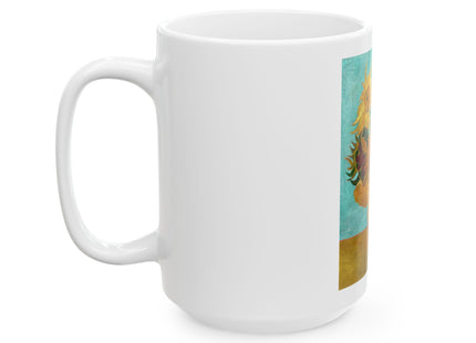 Vase with Twelve Sunflowers by Vincent van Gogh Ceramic Mug (11oz, 15oz)