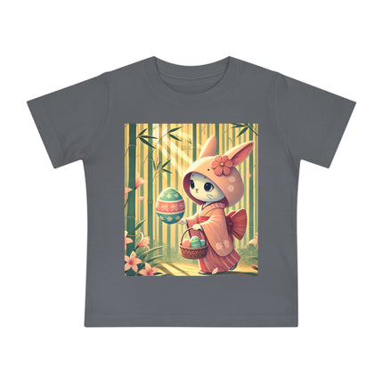 Geisha Kitten’s Easter Stroll Baby Short Sleeve T-Shirt