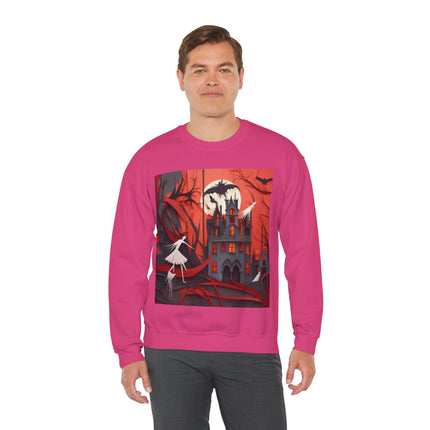 Halloween Night Scene Unisex Heavy Blend™ Crewneck Sweatshirt