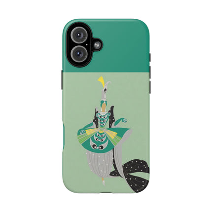 Peacock Dancer Phone Case – Opulent Glamour & Theatrical Elegance