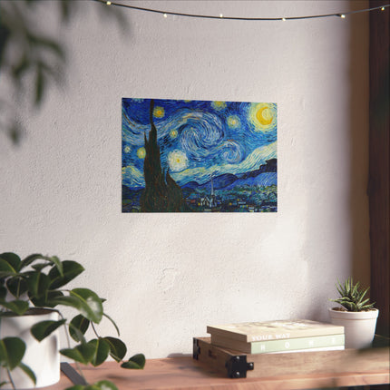 The Starry Night by Vincent Van Gogh Matte Horizontal Posters