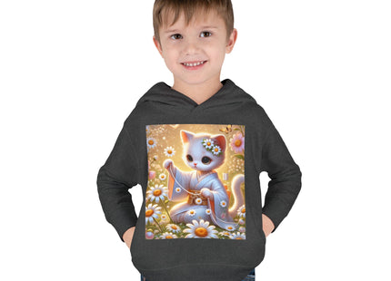 Daisy Chain Whimsy Toddler Pullover Fleece Hoodie