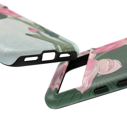 Blooming Lotus Flowers by Ohara Koson Phone Cases
