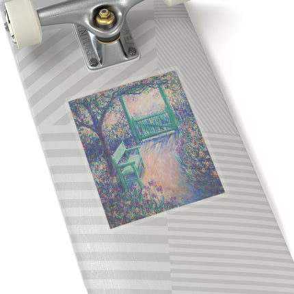 The Artist’s Garden (The Green Chair) by Theodore Earl Butler Kiss-Cut Stickers (4 Sizes)