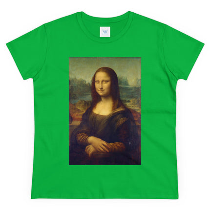 Mona Lisa by Leonardo da Vinci Women's Midweight Cotton Tee