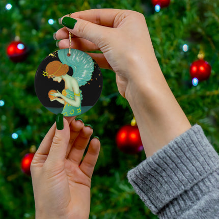 Twilight Angel Ceramic Ornament, 4 Shapes