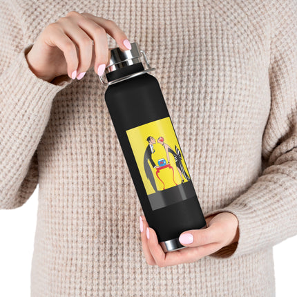 A Moment of Elegance: A Passionate Embrace Amidst Golden Splendor Copper Vacuum Insulated Bottle, 22oz