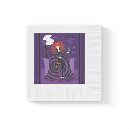 Mystic Elegance White Coined Napkins