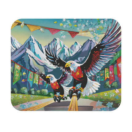 Eagle Skater Mouse Pad, Rectangle