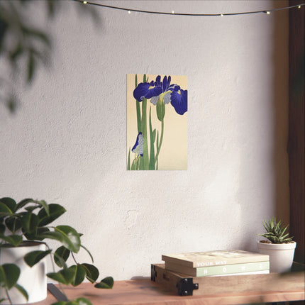 Blue Irises by Ohara Koson Fine Art Posters