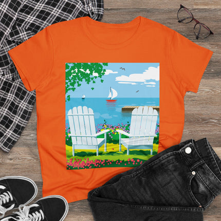Tranquil Retreat Women's Midweight Cotton Tee