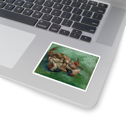 Crab on its Back by Vincent Van Gogh Kiss-Cut Stickers (4 Sizes)
