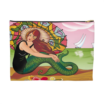 Enchanted Mermaid Accessory Pouch – Vintage Art Deco Design