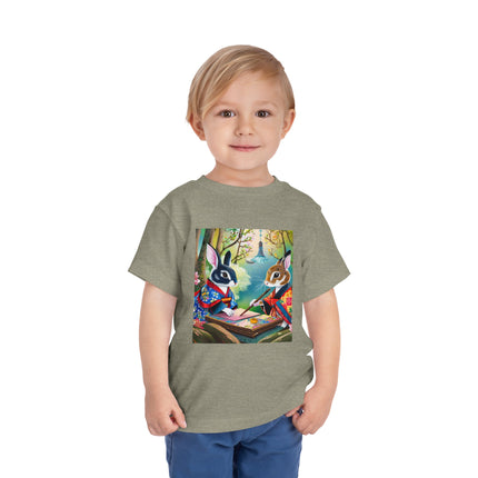 Fairy Animals Writing Wishes Toddler Short Sleeve Tee