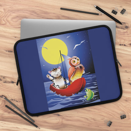 Embarking on a Moonlit Journey Laptop Sleeve