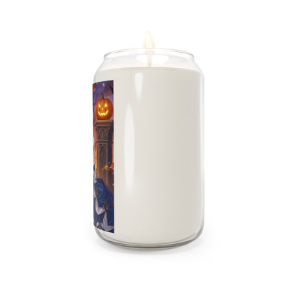 🎃💙 The Pumpkin Lantern Courtship Scented Soy Candle – Romantic Halloween Elegance