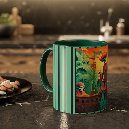 Skeleton Crew of the Misty Seas Colorful Mugs (11oz, 15oz)