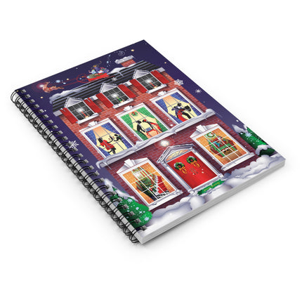 A Christmas Eve Celebration Spiral Notebook - Ruled Line