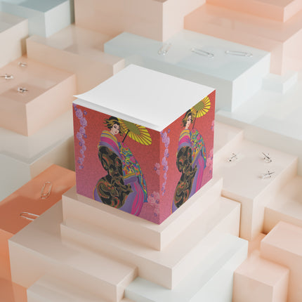 Enchanting Geisha Note Cube