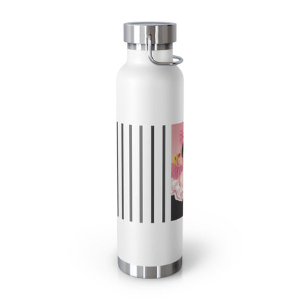 Pierrot & Fairies Dressed in Pink by Sofia Chiostri Copper Vacuum Insulated Bottle, 22oz