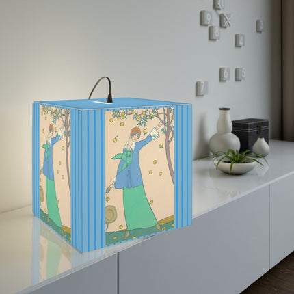 Le Verger by Georges Lepape Light Cube Lamp