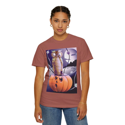 The Startled Pumpkin Unisex Garment-Dyed T-shirt