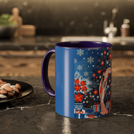 🎋❄️ The Winter Lantern Celebration Colorful Mug – Elegant Asian Christmas Fantasy