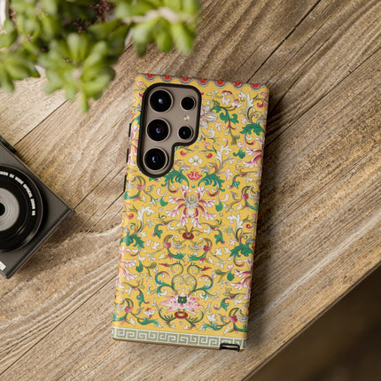 Yellow Botanical Pattern by Owen Jones Phone Cases