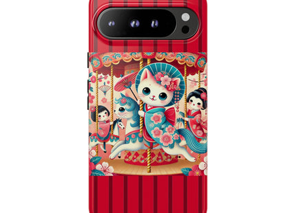 Geisha Kitten's Enchanted Carousel Phone Cases